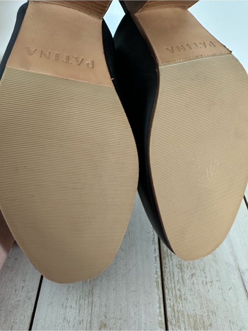 Women’s Patina Black Leather Mule 2.5 inch Heels - Picture 10 of 10